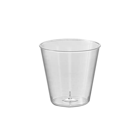 Smarty Had A Party 1 oz. Clear Plastic Shot Glasses (2500 Glasses), 2500PK 6950-CASE